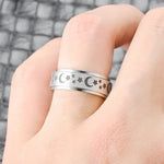 Stainless Steel Spinning Anxiety Ring