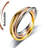 Stainless Steel Spinning Anxiety Ring
