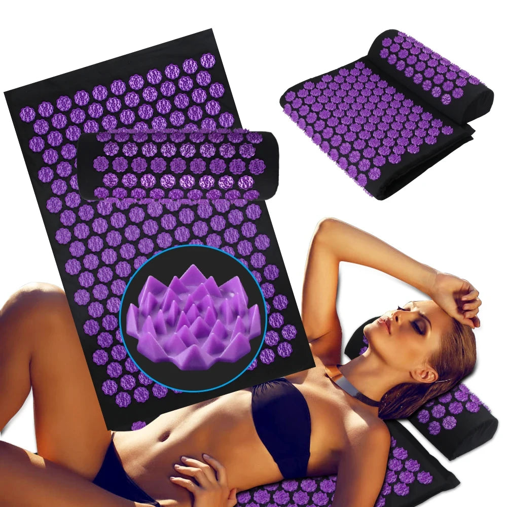 Acupressure Mat And Pillow Set