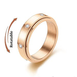 Stainless Steel Spinning Anxiety Ring