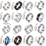 Stainless Steel Spinning Anxiety Ring