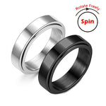 Stainless Steel Spinning Anxiety Ring