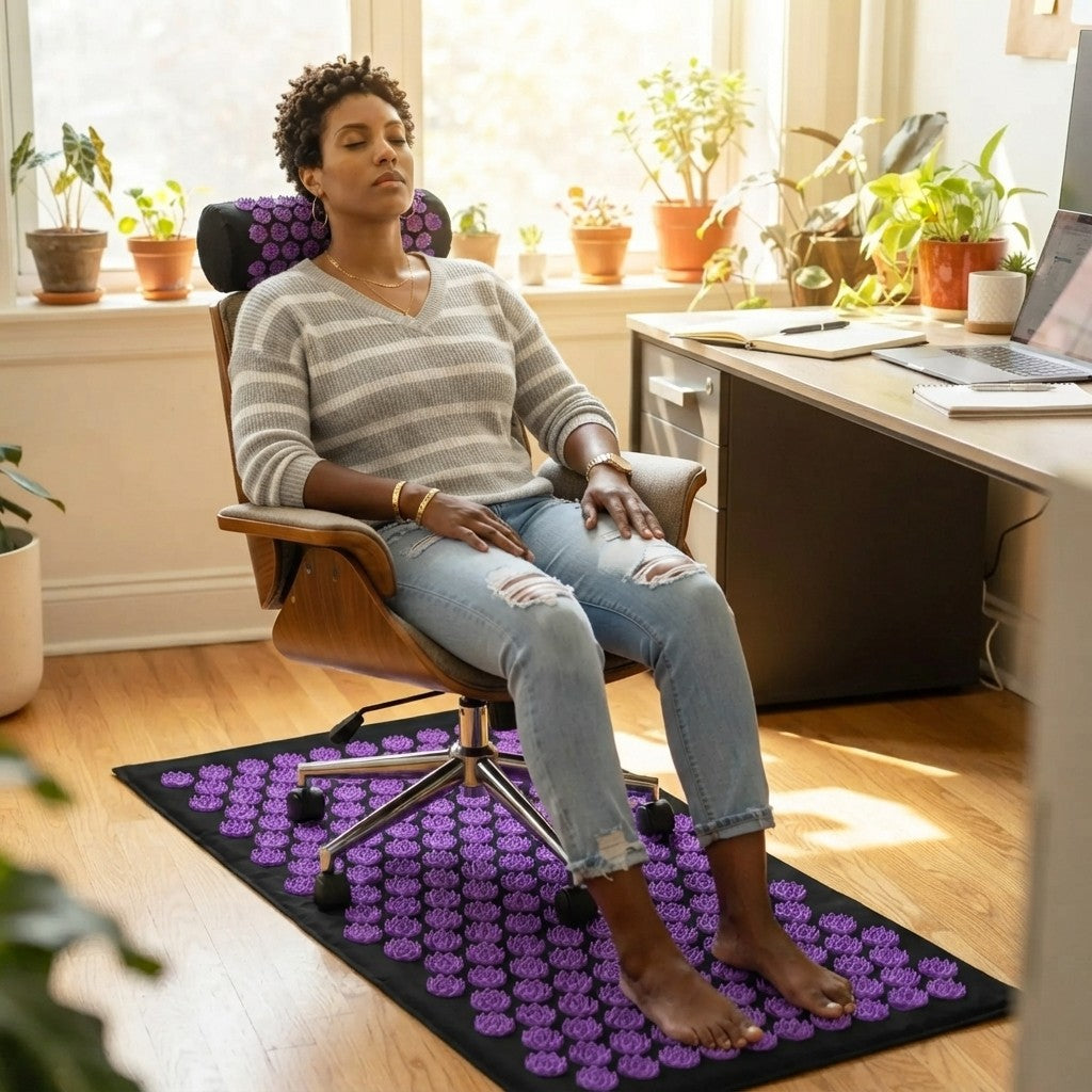 Acupressure Mat And Pillow Set